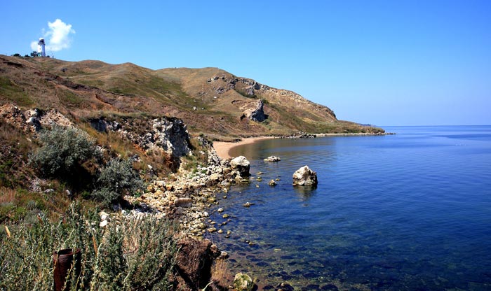 Мыс Фонарь - самая восточная окраина Крымского полуострова