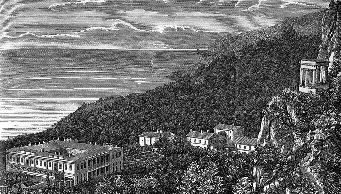 Великокняжеское имение в Ореанде незадолго до пожара