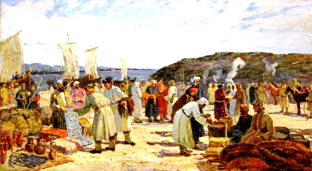 Ага Базар под Булгаром был местом ежегодной транзитной торговой ярмарки. Рис.Позднова