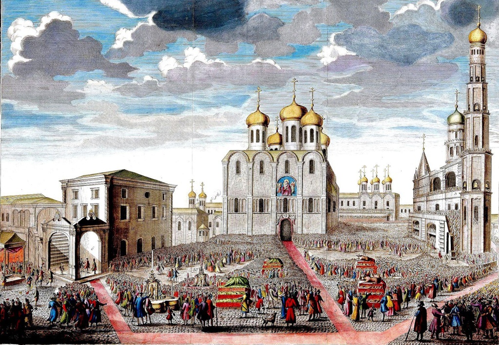 25 апреля 1742 года В соборе проходила коронация Елизаветы Петровны 