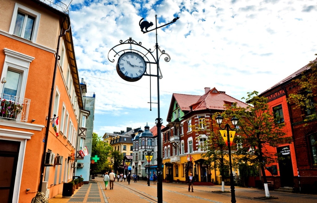 Городские часы являются одним из символов Зеленоградска