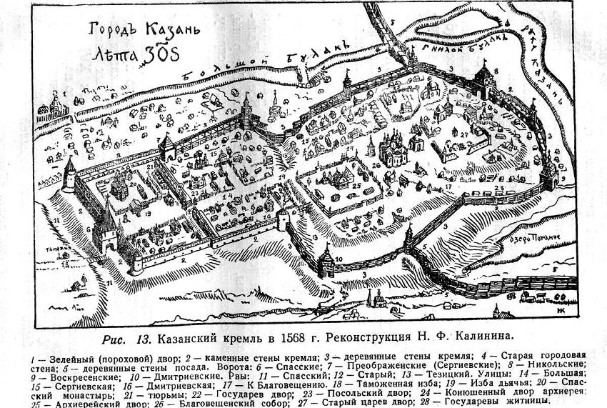 Схема старого кремля - 90 фото