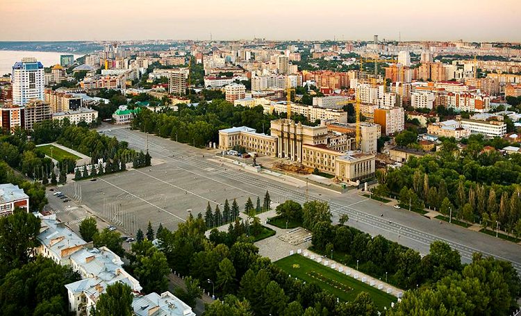 Площадь Куйбышева входит в пятерку самых больших площадей Европы 