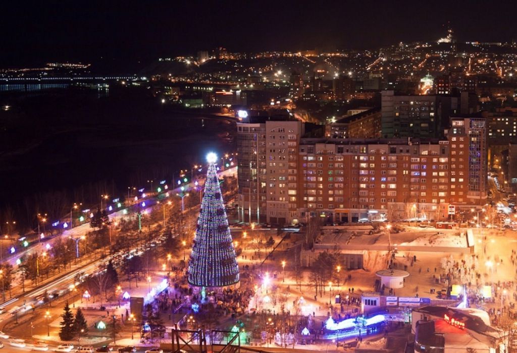 Главная новогодняя елка Красноярска в 2023