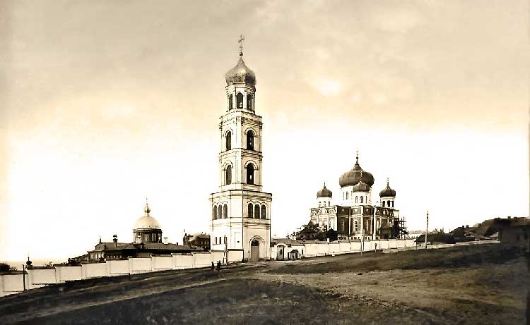 Иверский храм, Колокольня и Сретенский храм Иверского монастыря. Нач.20 века