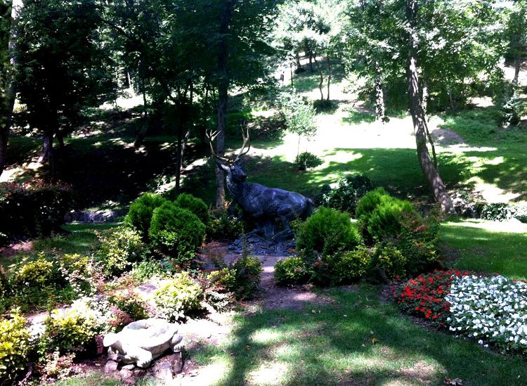 Естественный лес, окружающий дворец, постепенно тоже облагораживался