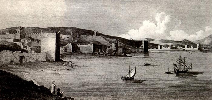 Генуэзская Кафа со стороны Феодосийской бухты