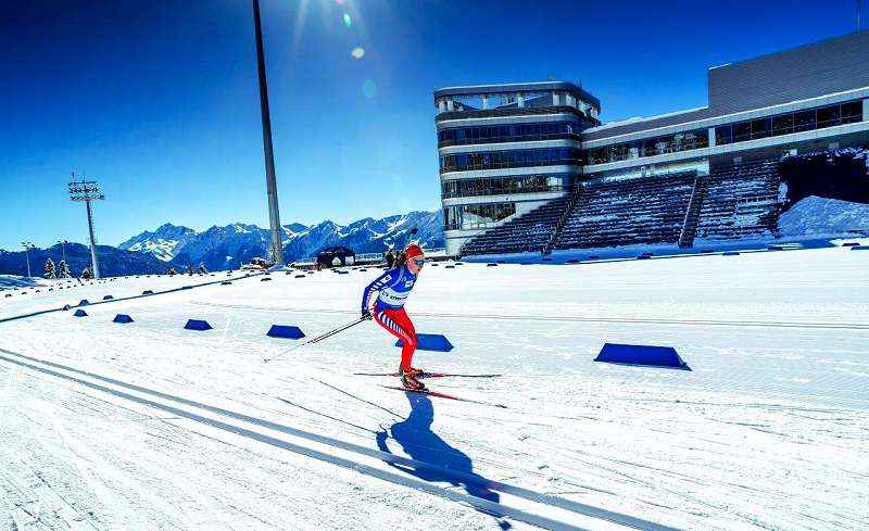 На плато Псехако желающие могут покататься на беговых лыжах