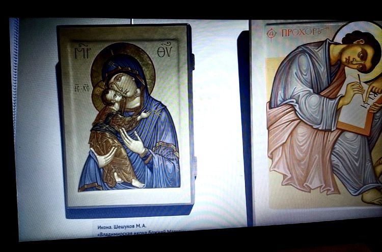 Современные иконописные работы тоже очень интересно посмотреть