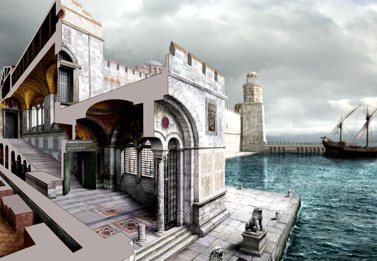 Историки пытаются создать реконструкции бывших дворцов императорского комплекса