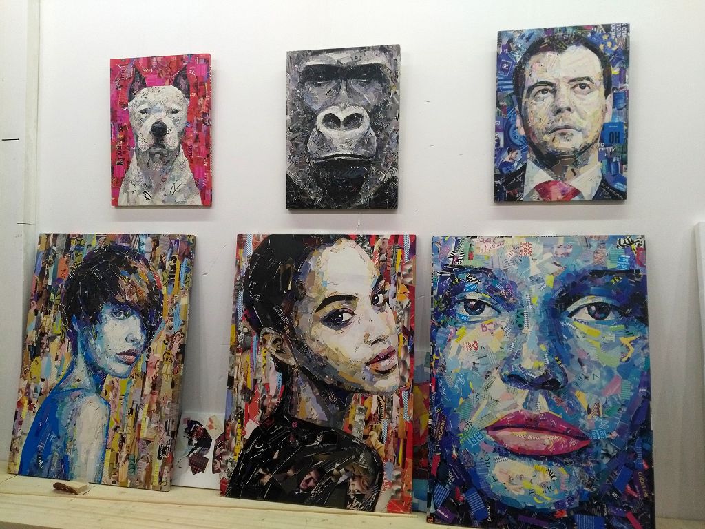 Картины из журнальных вырезок - это одно из новых направлений в искусстве Картины из журнальных вырезок - это одно из новых направлений в искусстве