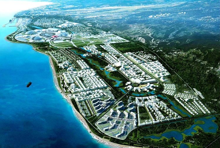 Пляжи занимают все побережье Сириуса от Олимпийского парка до Абхазии