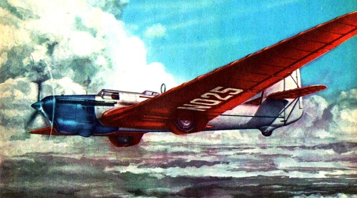 Прославленный самолет, на котором В.Чкалов с друзьями совершим беспосадочные перелеты