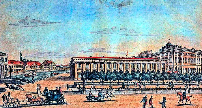 Аничков дворец в конце 18 веке