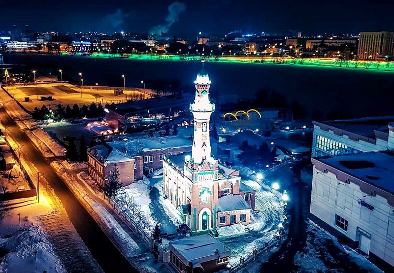 Казань ночью фото с телефона