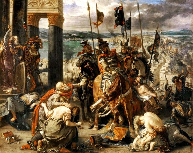 Взятие Константинополя крестоносцами изображено даже на картине Э. Делакруа  Взятие Константинополя крестоносцами изображено даже на картине Э. Делакруа
