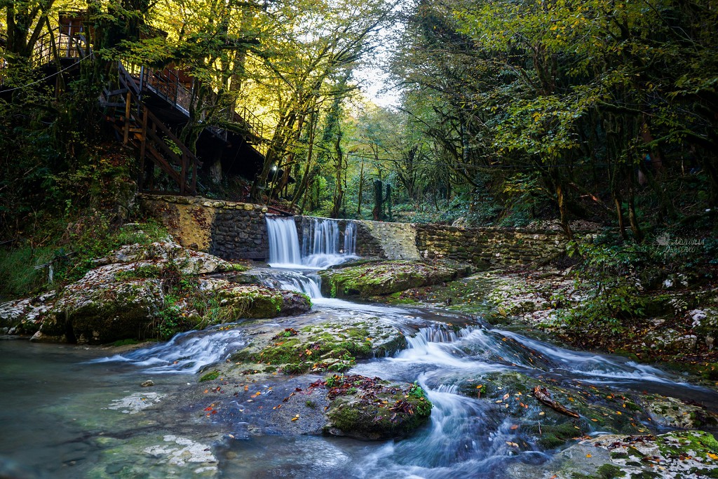 Ольгинские водопады в Абхазии