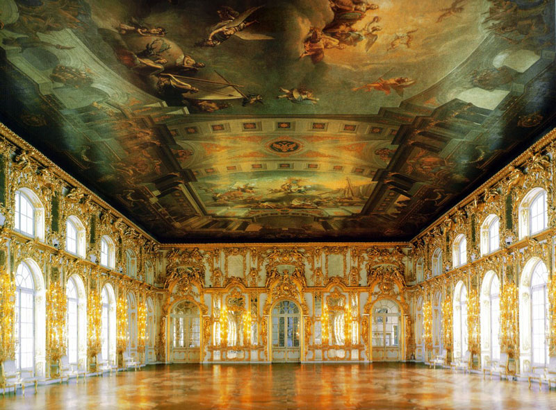 Большой зал Екатерининского дворца в Царском Селе