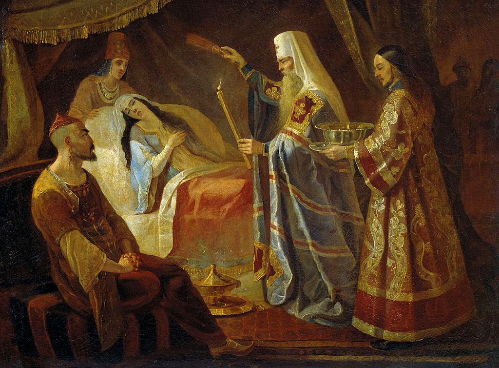 После исцеления матери хана Джанибека Алексий получил в награду земельный участок Кремля