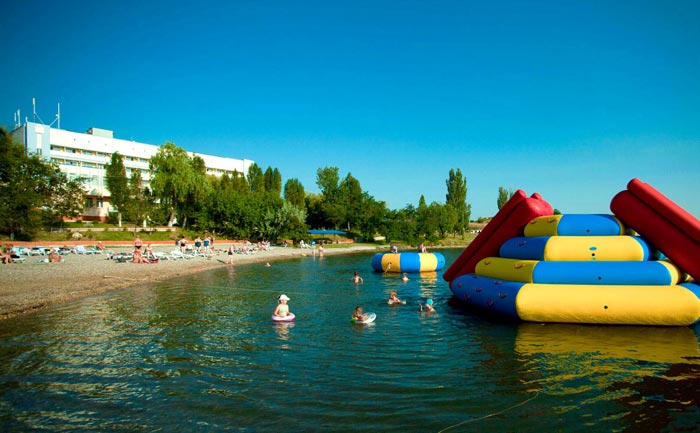 Пляжная территория санатория "Москва-Крым"