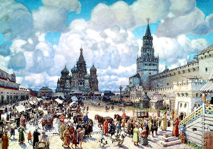 Красная площадь с самого начала формировалась как торговая