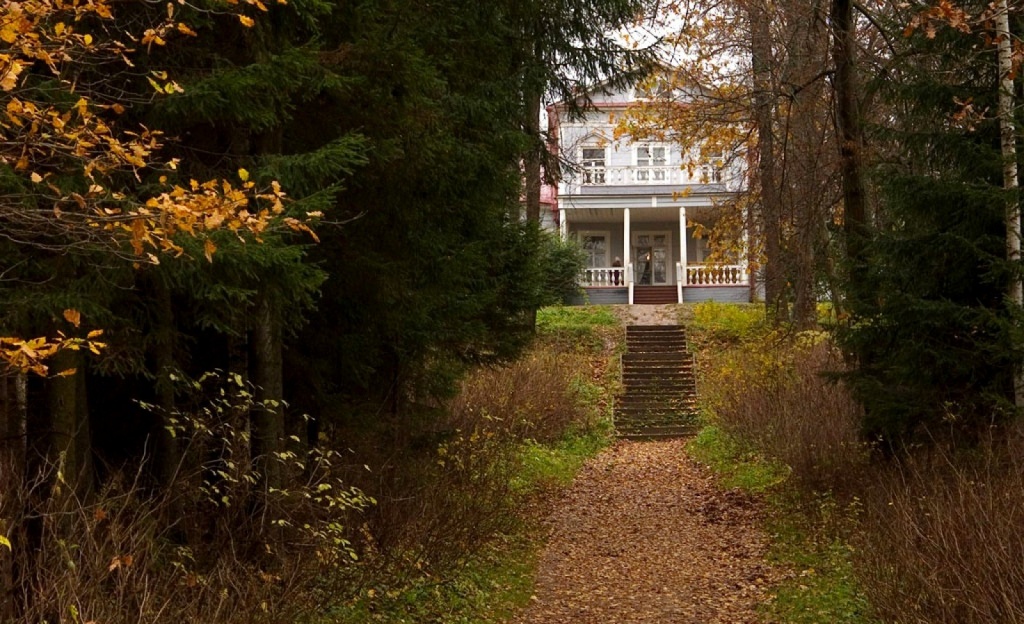 Спуск с террасы Усадебного дома в сад