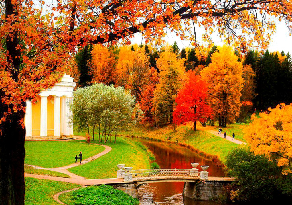 Многие туристы очень любят Павловск именно за его природный ландшафт