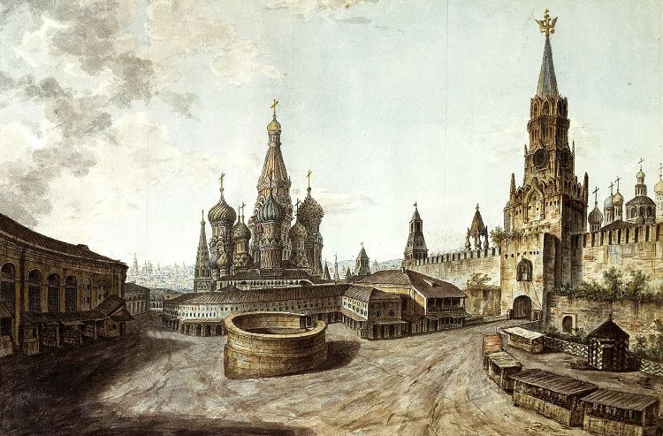 С 18 века Москва перестала быть столицей государства. Худ. Ф.Алексеев 