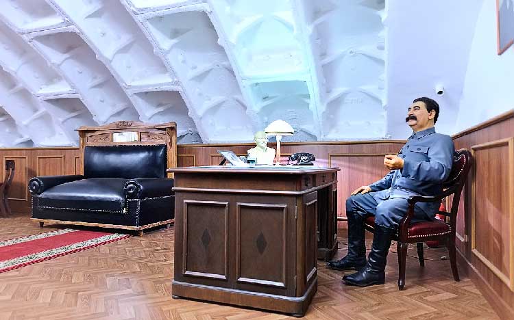 До сих пор не известно был ли Сталин в этом подземном укрытии