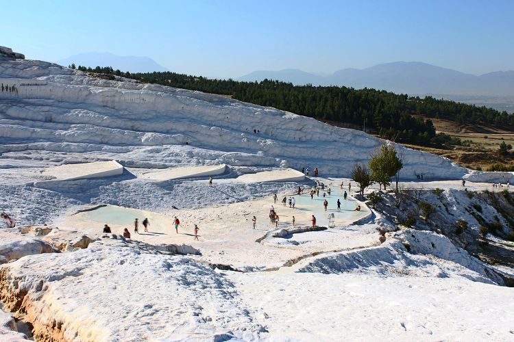 Травертины памуккале фото