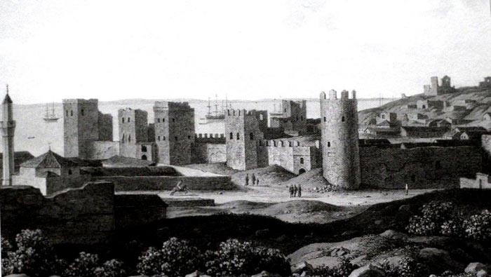 Средневековая Каффа на побережье Феодосийского залива