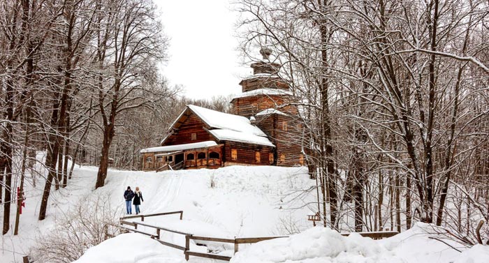 На Щелоковском хуторе - зимнее очарование