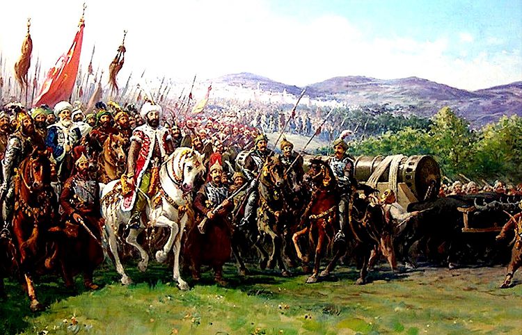 Для похода на Константинополь Мехмед Второй собрал огромное войско Для похода на Константинополь Мехмед Второй собрал огромное войско