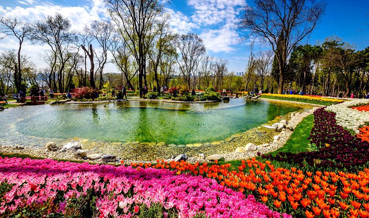 Водоем в Парке Эмирган самое красивое и романтическое место