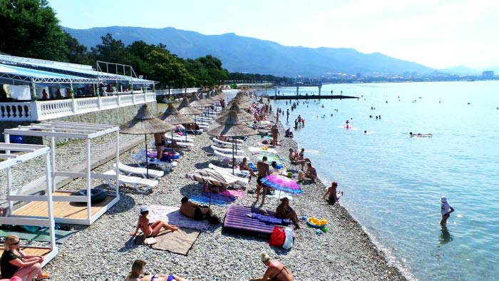 Бесплатная пляжная территория санатория "Строитель"