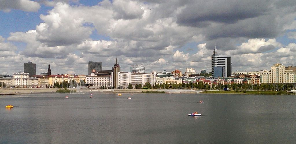 С улицы Марджани открывается прекрасный вид на современную Казань