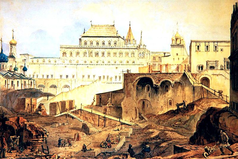 К середине 19 века Зимний дворец Елизаветы был полностью демонтирован