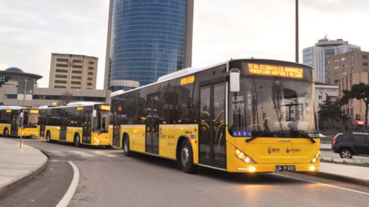 Желтые муниципальные автобусы İETT Желтые муниципальные автобусы İETT