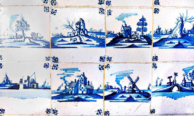 Голландская плитка в Меншиковском дворце