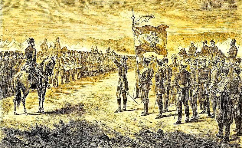 Болгарские освободители с Самарским знаменем. 19 век