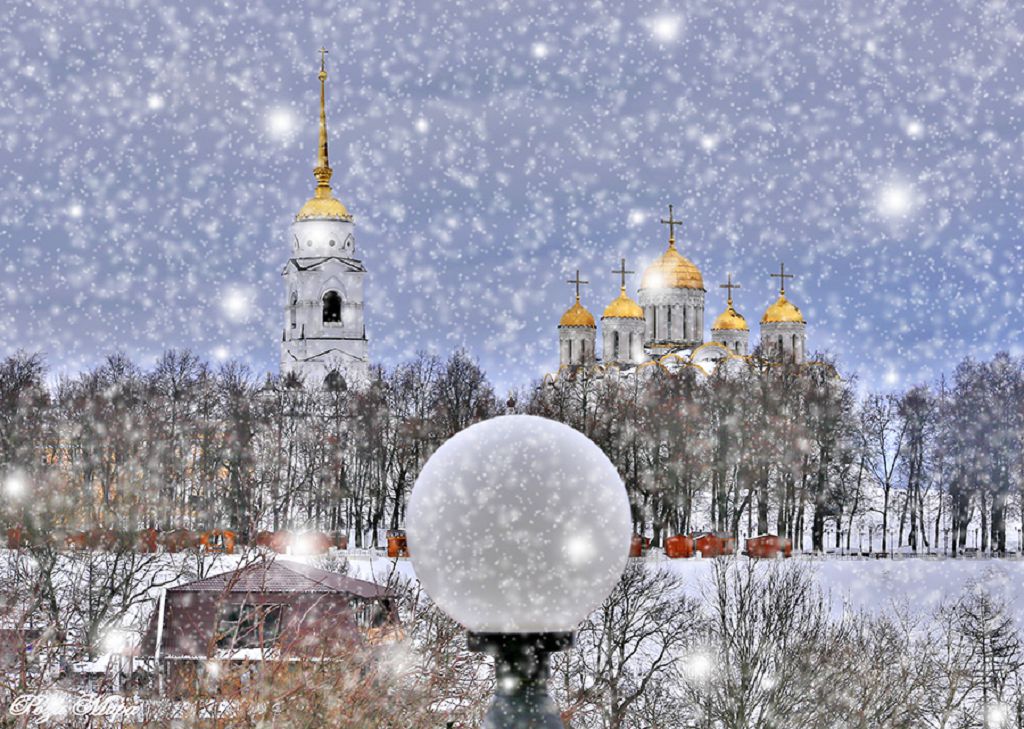 Владимир во время снегопада