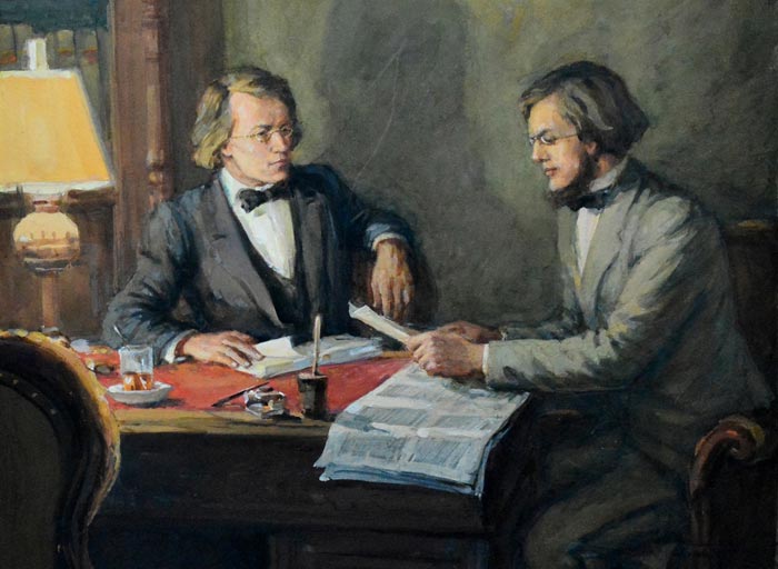 Добролюбов и Чернышевский