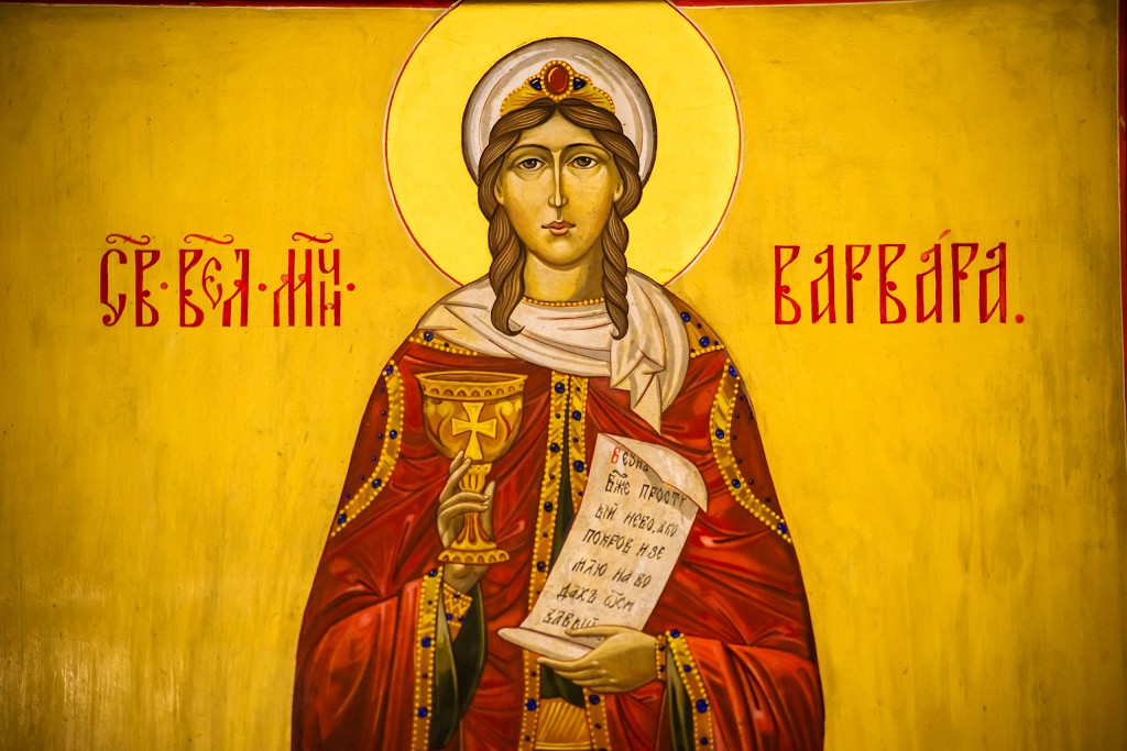Святая Варвара признана защитницей от преждевременной и насильственной смерти