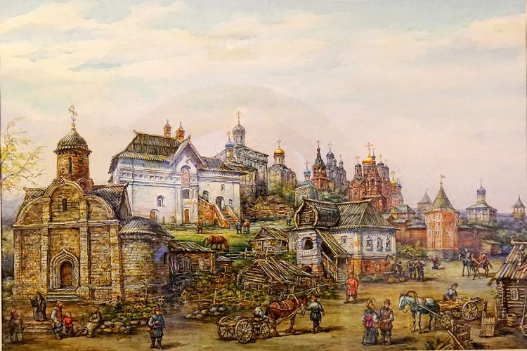 В белокаменных палатах разместилась первая английская торговая резиденция. Худ.А.Васнецов