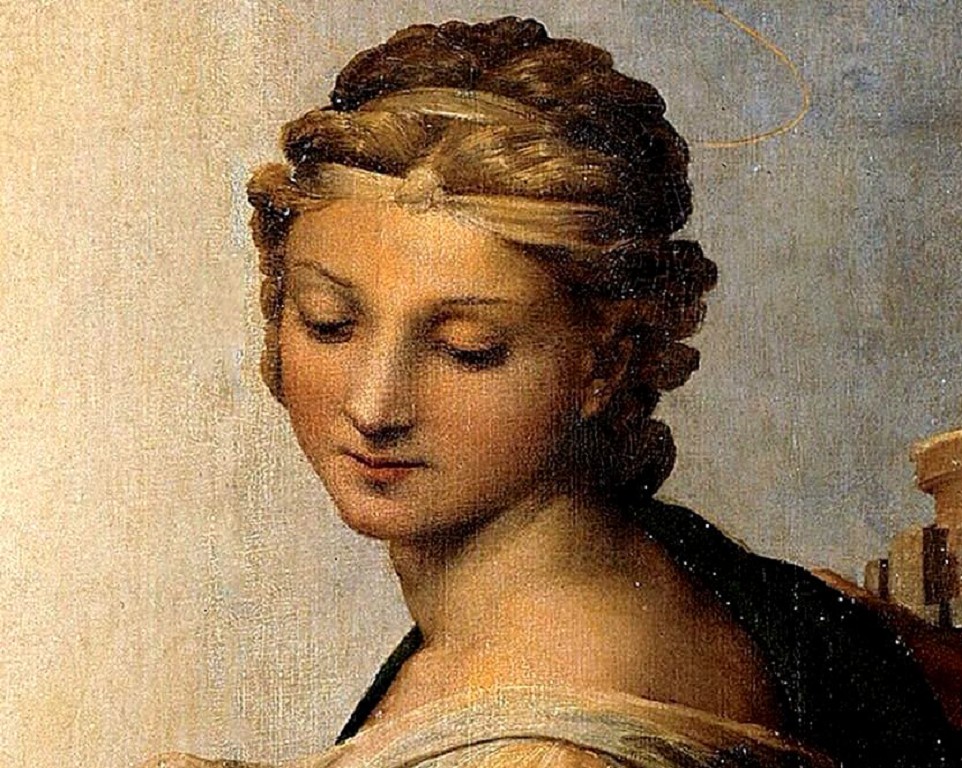 Святая Варвара в изображении Рафаэля выглядела так