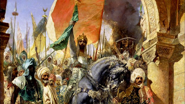 После длительной осады и применения пушек Мехмед Второй взял Константинополь