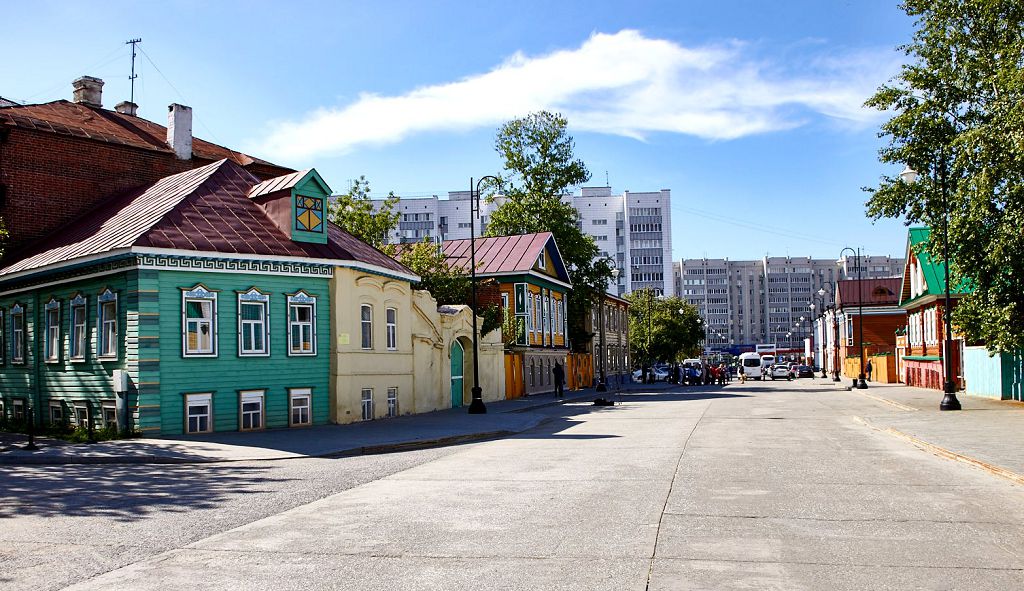 Улица К.Насыри является сегодня туристическо-пешеходной