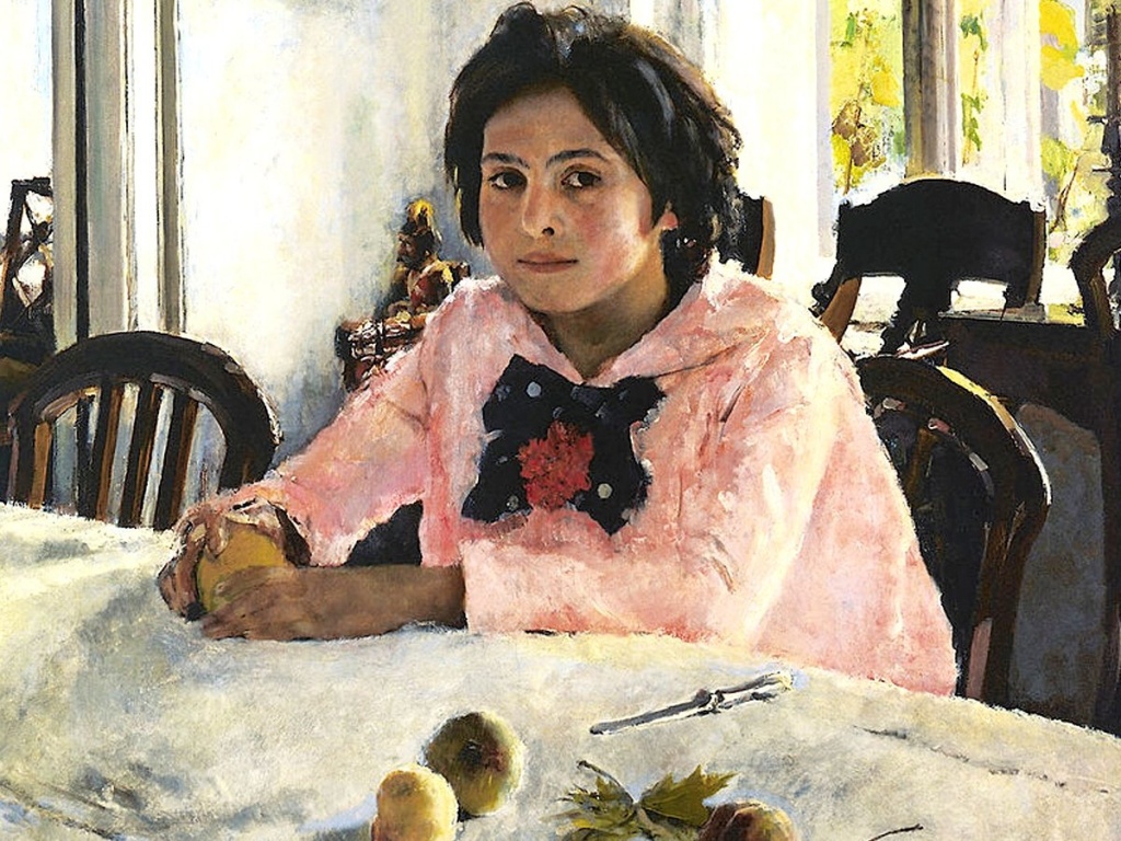 Серов "Девочка с персиками" - Вера Мамонтова