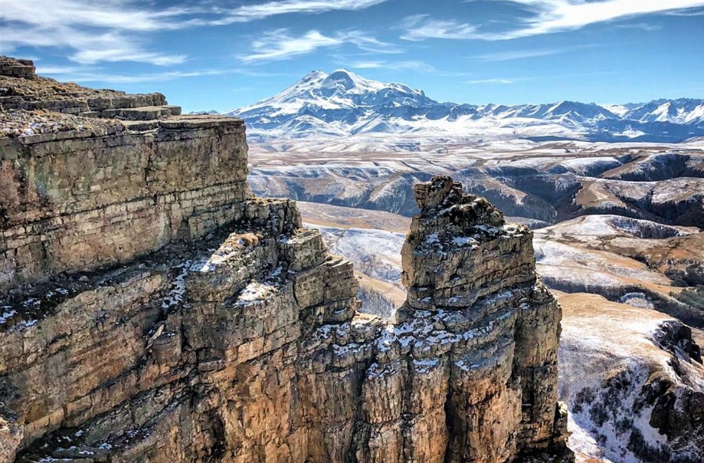 Зимний пейзаж с плато Бермамыт