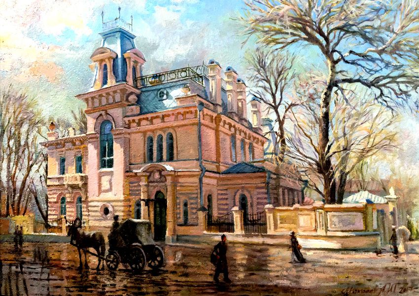 Усадьбу Сандецкого часто рисуют сегодняшние художники. Картина А Макраева Усадьбу Сандецкого часто рисуют сегодняшние художники. Картина А Макраева